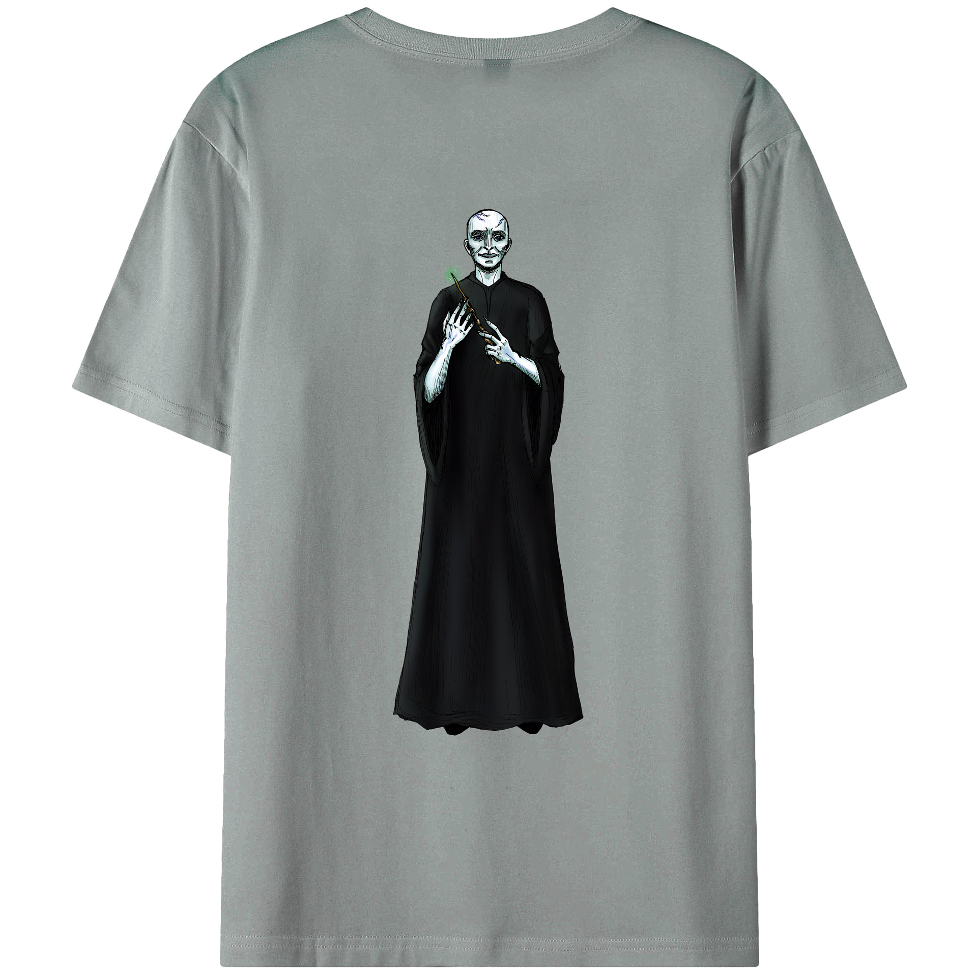 （画像用） Harry Potter ハリー・ポッターシリーズ 綿100％ メンズ半袖Tシャツ（バックプリント） 通気性